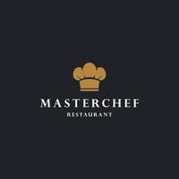 Ilustración de vector de plantilla de diseño de icono de logotipo de master cheff