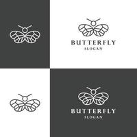 Butterfly logo template vector illustration design