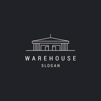 Warehouse logo icon design template vector illustration