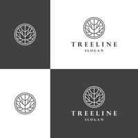 Tree logo icon design template vector illustration