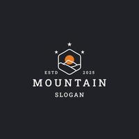 Mountain logo template vector illustration design