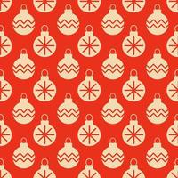 Christmas New Year seamless pattern with tree toys . photo
