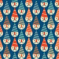 Christmas seamless pattern with winter Gnomes photo
