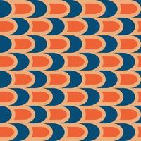 Retro seamless pattern in the style of the 70s and 60s photo