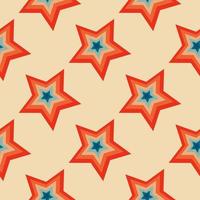 Christmas stars seamless pattern. Vintage retro pattern with stars photo