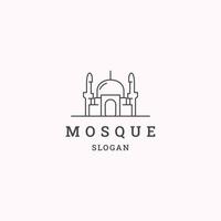 Mosque logo icon design template vector illustration