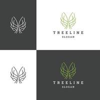 Tree logo icon design template vector illustration