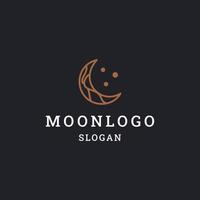 Moon logo icon design template vector illustration