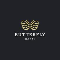 Butterfly logo icon design template vector