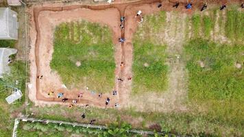 Topview of farm in thailand. photo