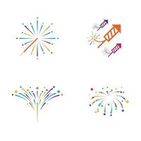 Firework vector icon illustration