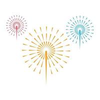 Firework vector icon illustration