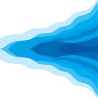 Abstract Water wave design background vector