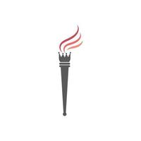 Torch vector icon illustration design