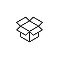 Box vector illustration icon