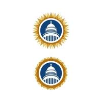 Capitol vector icon illustration