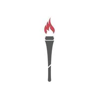 Torch vector icon illustration design