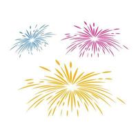 Firework vector icon illustration