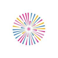 Firework vector icon illustration