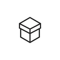 Box vector illustration icon