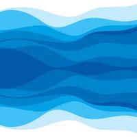 Abstract Water wave design background vector
