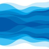 Abstract Water wave design background vector