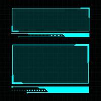 Futuristic user interface illustration vector