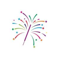 Firework vector icon illustration