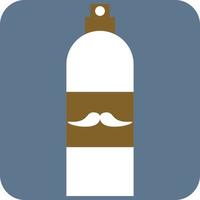 White shaving foam, illustration, vector, on a white background. vector