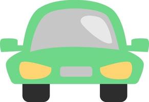 Lime green car, illustration, vector, on a white background. vector