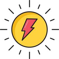 sun power vector illustration on a background.Premium quality symbols.vector icons for concept and graphic design.