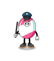 Cartoon Illustration of candy police vector