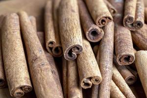 Whole dried cinnamon for baking photo