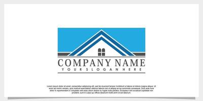 real estate, building logo design with creative concept vector