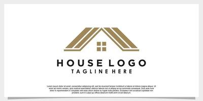 house logo design with creative concept for your bussines vector