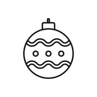 Bauble icon outline style design vector