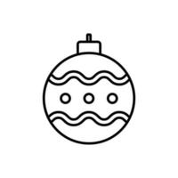Bauble icon outline style design vector