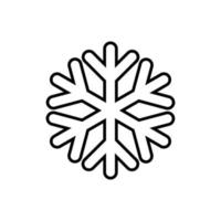 snowflake icon outline style design vector