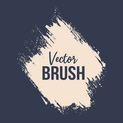 Grunge cream color brush strokes