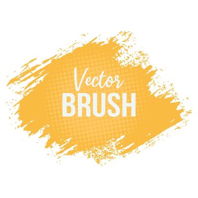 Modern brush stroke yellow color background