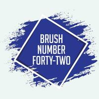 Blue color brush banner background vector