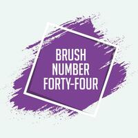 Purple color brush stroke banner background vector
