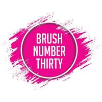 Pink brush stroke banner background vector