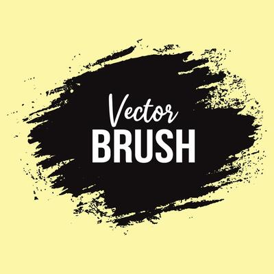 Modern Grunge black color Brushstroke