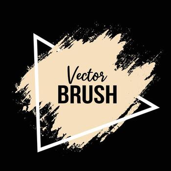 Buttermilk color splatter texture background with white frame vector