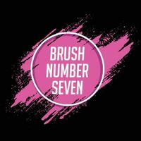 Abstract hand painted pink color ink brush stroke vector