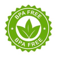BPA FREE bisphenol A and phthalates free icon non toxic plastic sign for graphic design, logo, website, social media, mobile app, UI illustration vector
