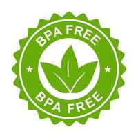 BPA FREE bisphenol A and phthalates free icon non toxic plastic sign for graphic design, logo, website, social media, mobile app, UI illustration vector