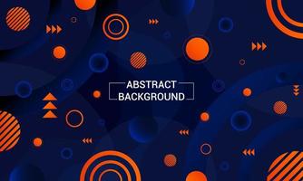 Gradient geometric  background with colorful shapes. vector