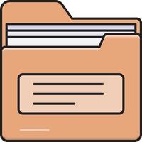 archivos de carpeta ilustración vectorial en un fondo. símbolos de calidad premium. iconos vectoriales para concepto y diseño gráfico. vector